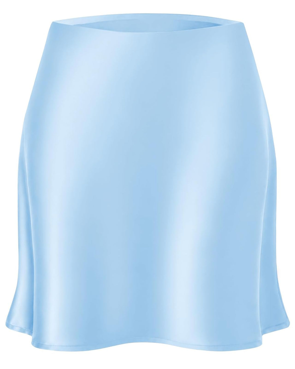 Women's Satin Mini Skirt Leopard Print High Waist Silk Short Skirts