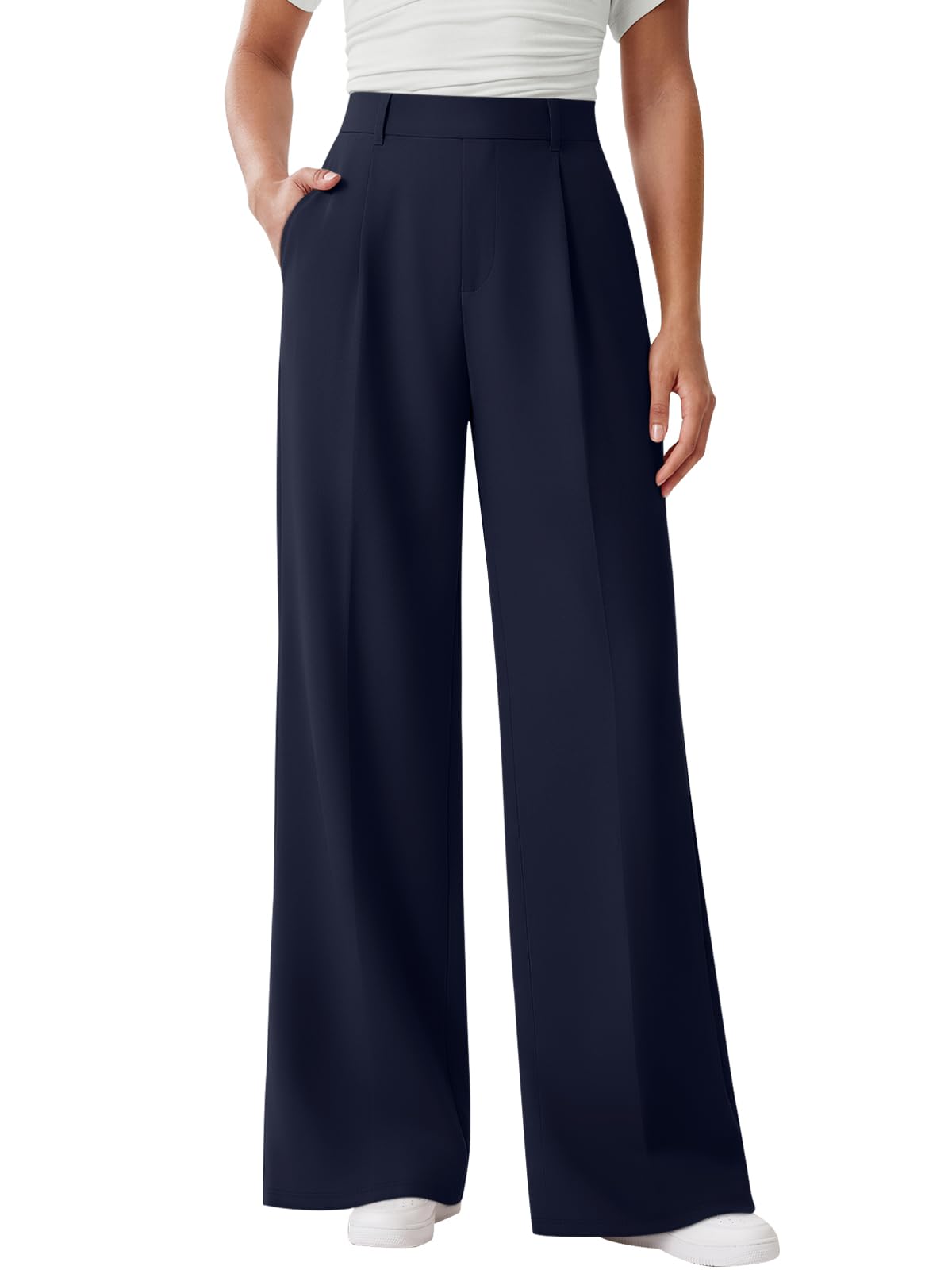 LILLUSORY Womens Stretchy High Waisted Dress Work Pants 2026