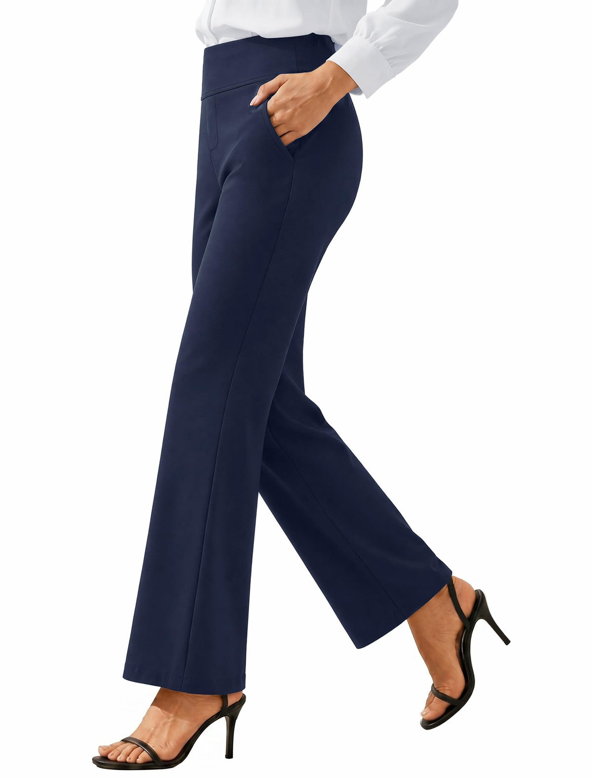Womens Dress Pants Wide Leg Stretchy Work Slacks