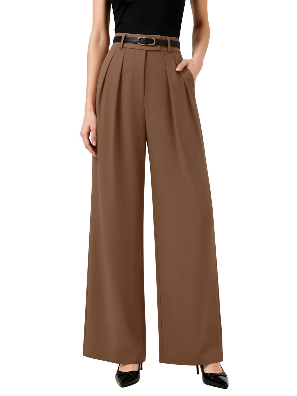 NIMIN Womens Wide Leg Work Dress Pants Business Casual Trousers