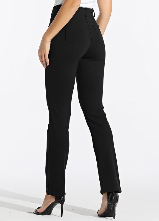 Willit Women's Yoga Dress Pants Straight Leg 28"/29"/30"/31"/33"