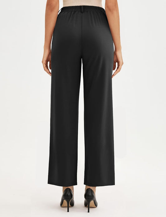 DLOODA Womens Dress Pants Wide Leg Work Pants Business Casual Outfits