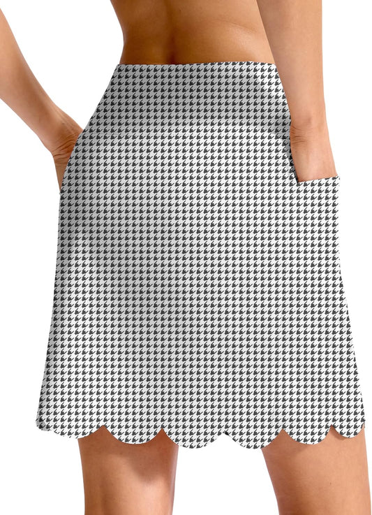 Viodia 18" Skorts for Woman with Scalloped Hem