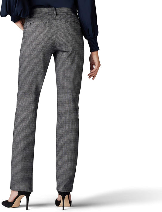 Lee Women's Wrinkle Free Relaxed Fit Straight Leg Pant