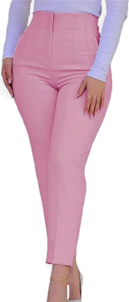 Kubsid Womens Straight Leg Dress Pants 2026 High Waisted Stretchy Work Business Casual Pants Office Trousers with Pockets