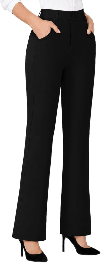 COPYLEAF Dress Pants Women Stretchy Bootcut Casual Work Pants with Pockets