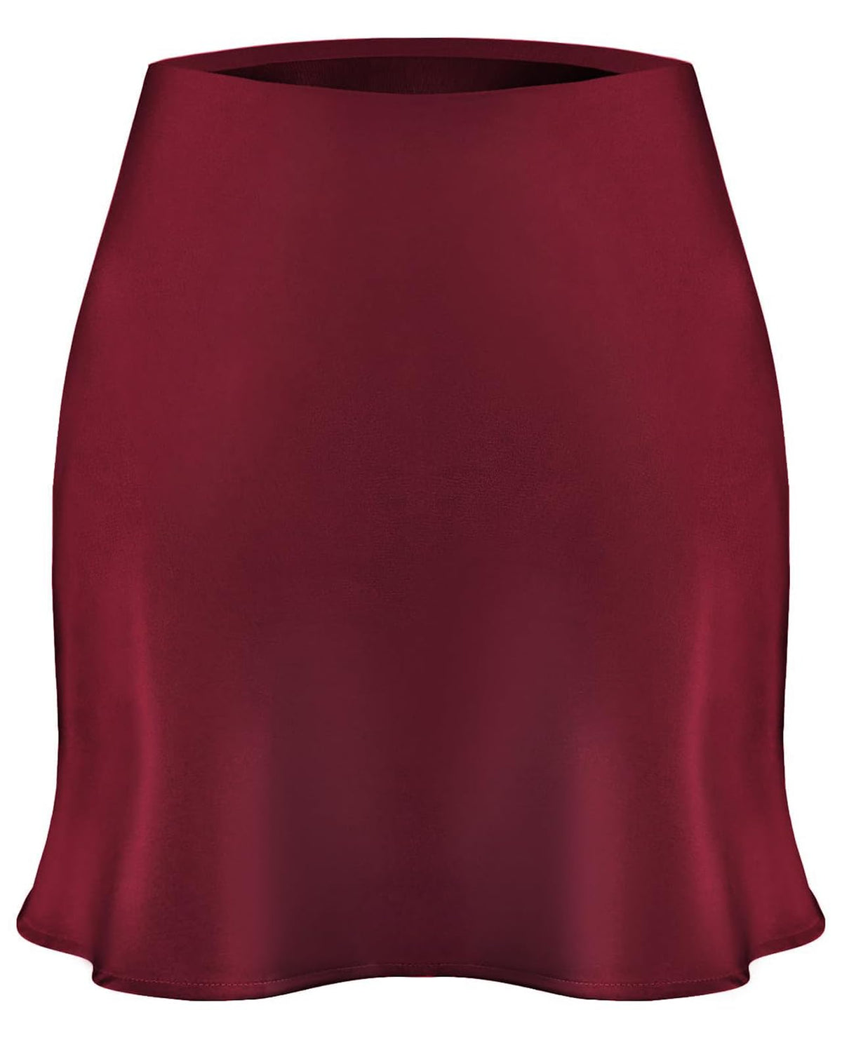 Women's Satin Mini Skirt Leopard Print High Waist Silk Short Skirts