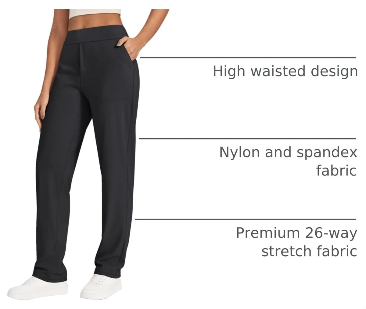 G4Free ShiftReady Womens Dress Yoga Pants Work