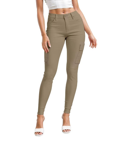Hybrid & Company Womens Hyper Ultra Stretch Comfy Skinny Leg Work Casual Pants