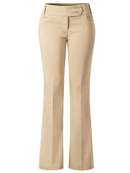 Design by Olivia Women's Dress Pants Bootcut Work Slacks Stretch Office