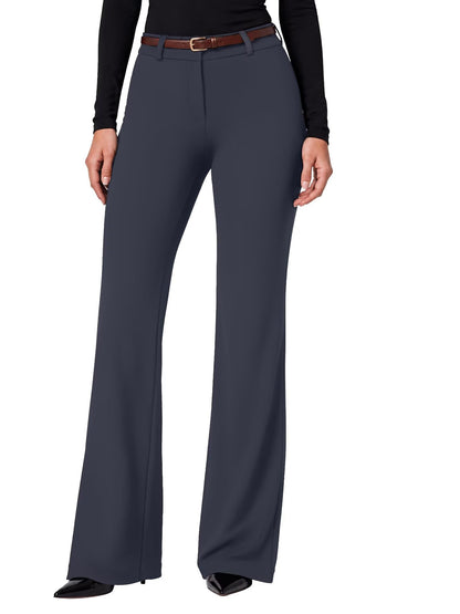 Sunzel Womens Mini Flare Dress Pants Hidden Butt Scrunch Work Trouser