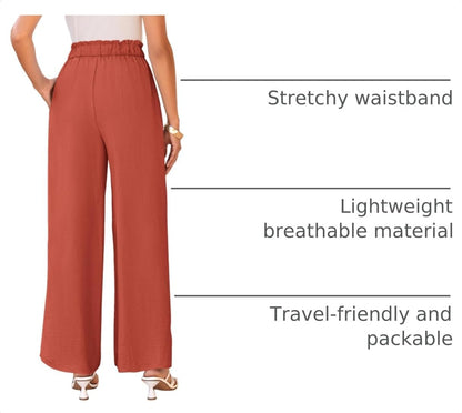 PRETTYGARDEN Women's Palazzo Wide Leg Work Dress Pants