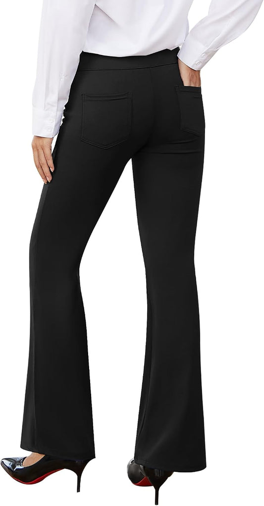 AB-Eleven Women Dress Pants Stretch Business Casual Work Slacks with Pocket