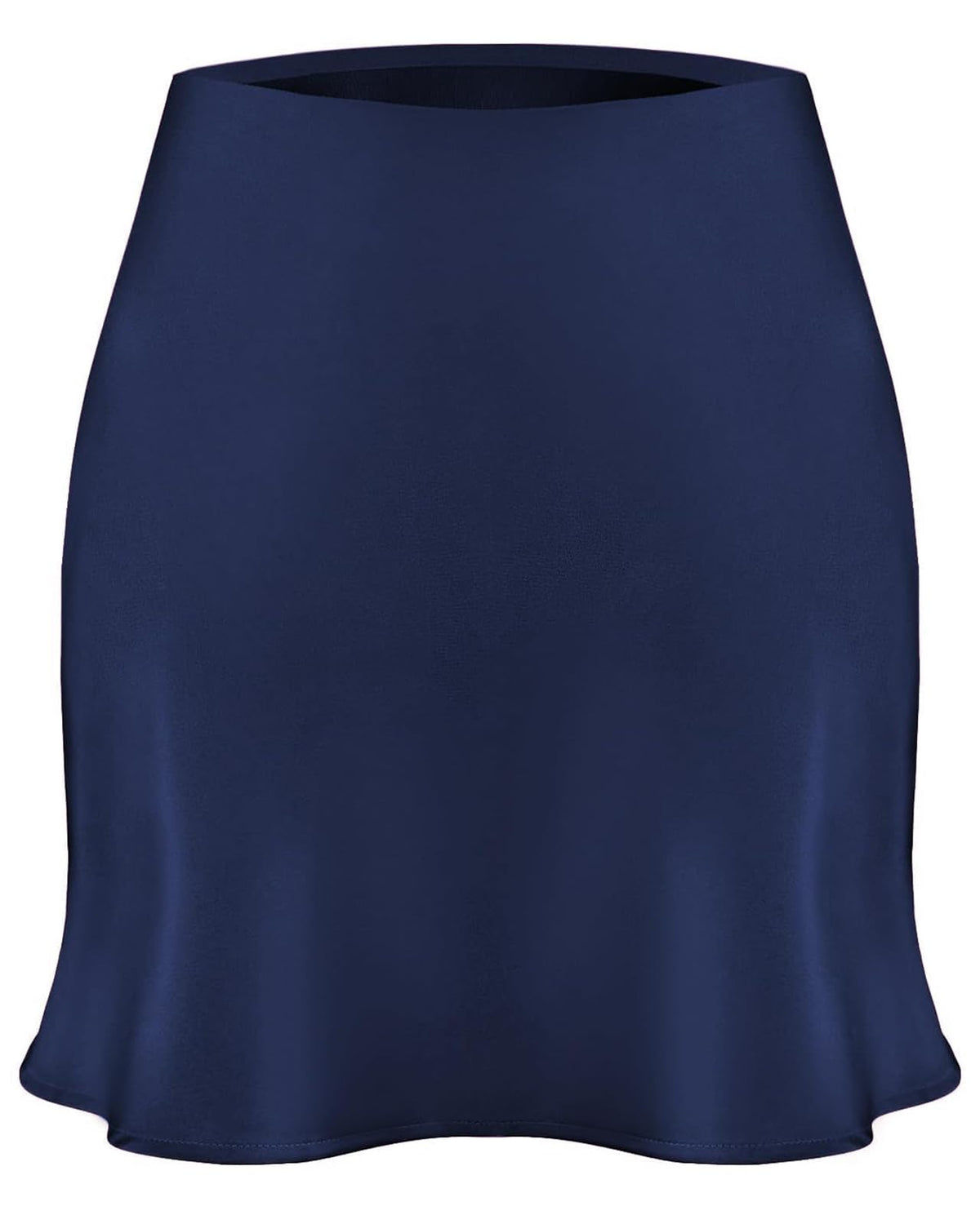 Women's Satin Mini Skirt Leopard Print High Waist Silk Short Skirts