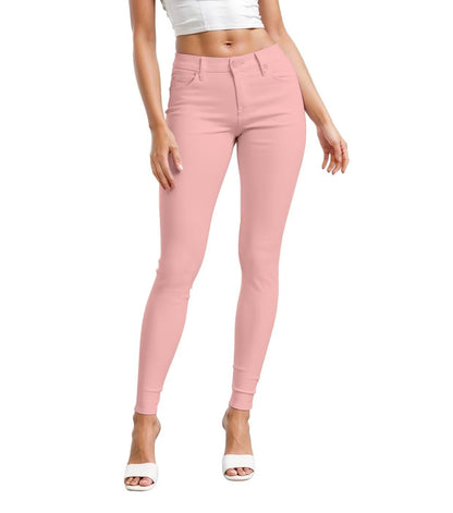 Hybrid & Company Womens Hyper Ultra Stretch Comfy Skinny Leg Work Casual Pants
