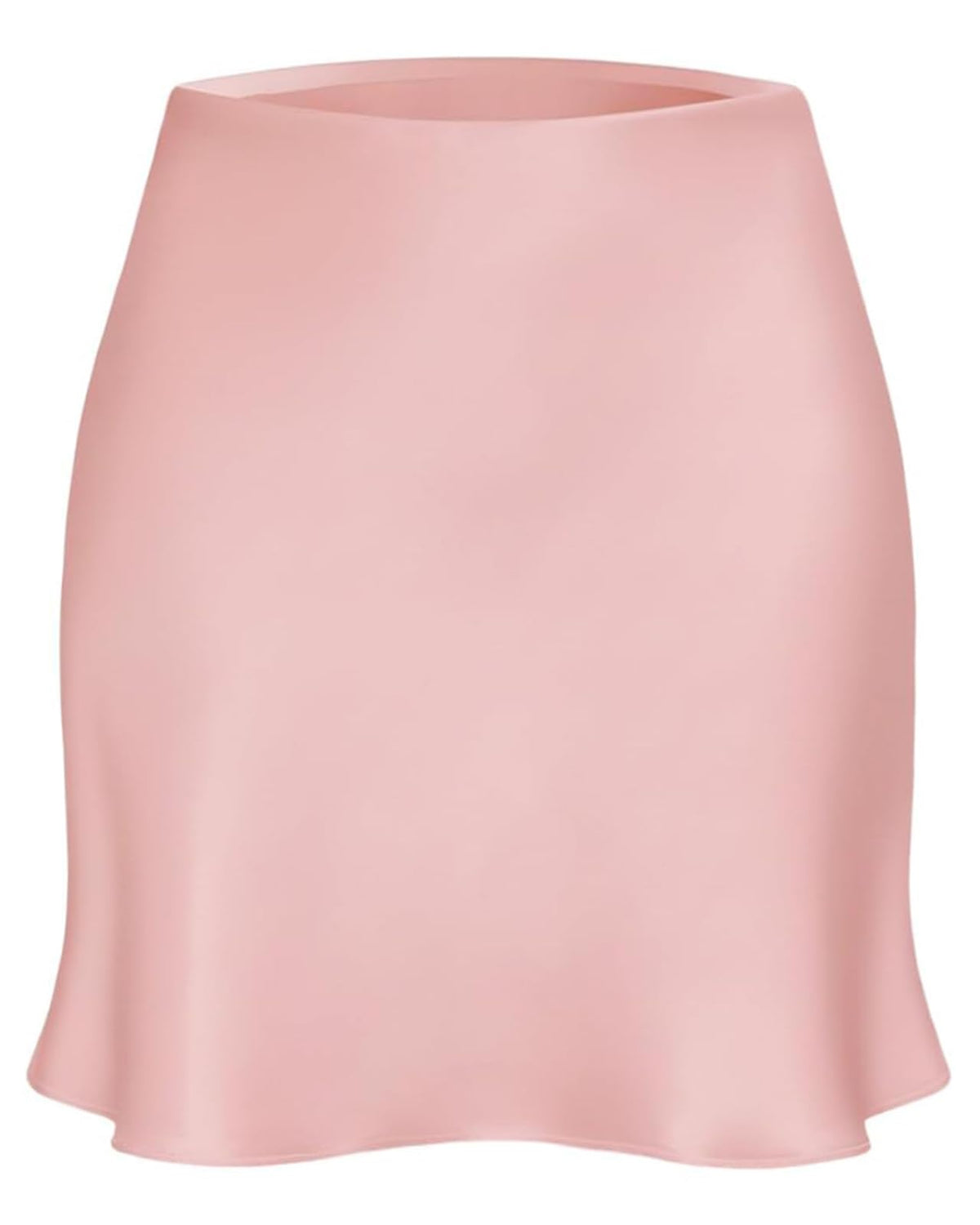 Outoshe Women's Satin Mini Skirt Silk High Waisted White Short Skirts