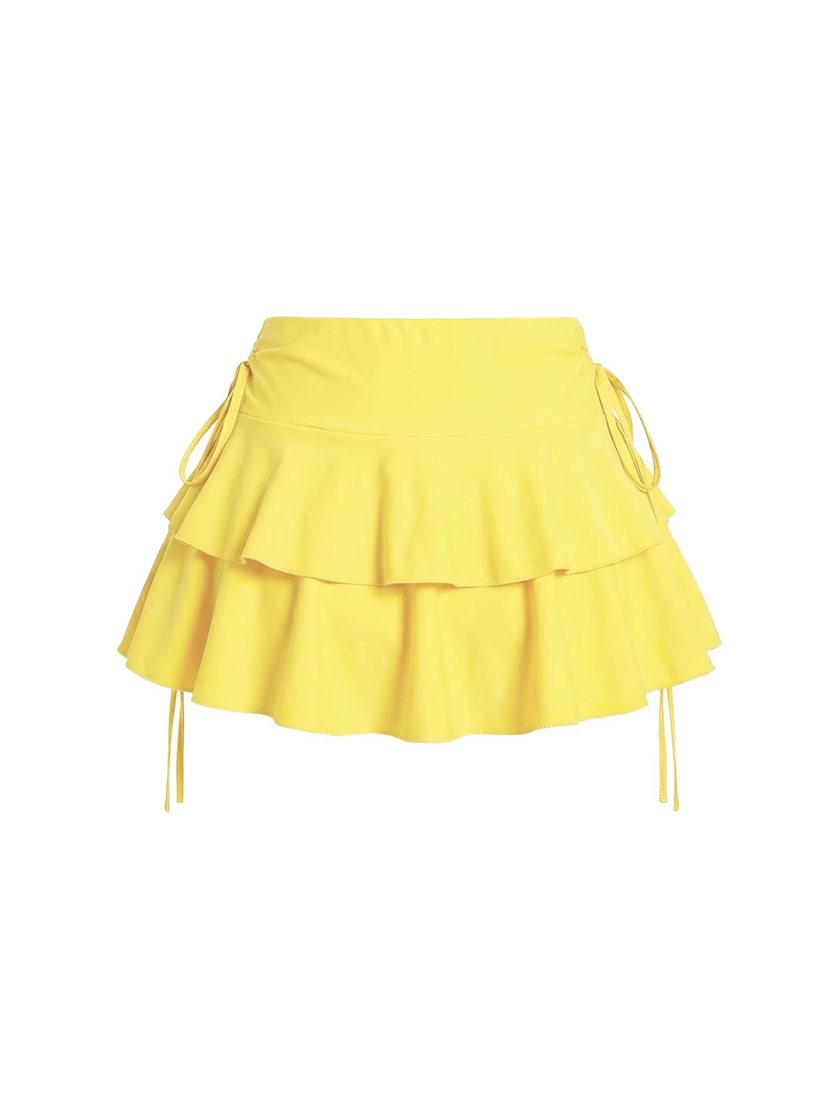 Women's Y2k Mini Ruffle Skirts with Shorts Cute Coquette Skort
