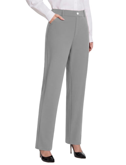 DLOODA Women's Dress Pants Stretchy High Waisted Work Pants Slacks
