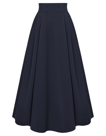 Scarlet Darkness Long Skirts for Women Maxi High Waisted A Line Skirt