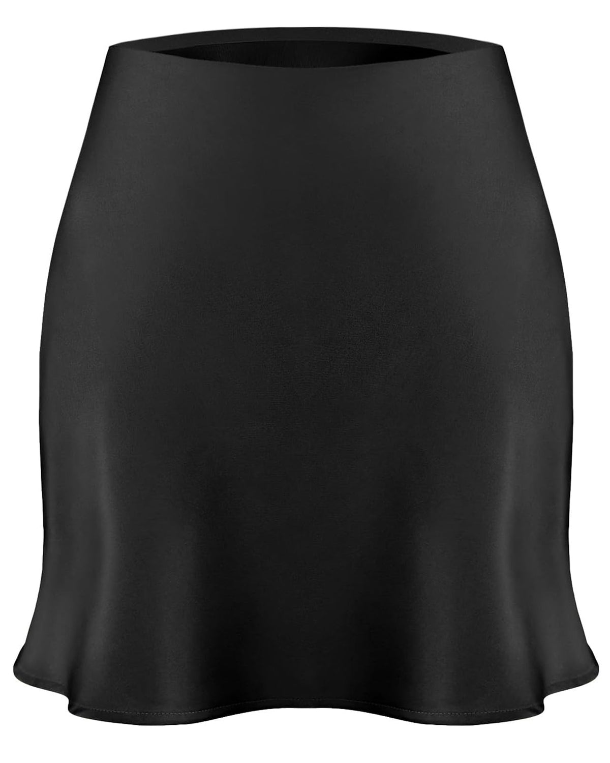 Women's Satin Mini Skirt Leopard Print High Waist Silk Short Skirts