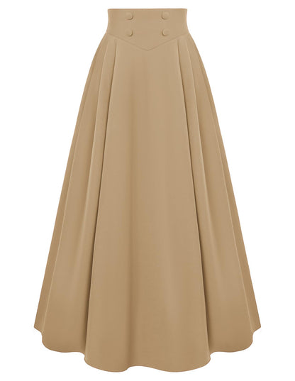 Scarlet Darkness Long Skirts for Women Maxi High Waisted A Line Skirt