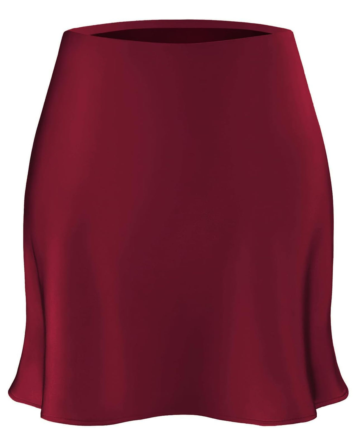Outoshe Women's Satin Mini Skirt Silk High Waisted White Short Skirts