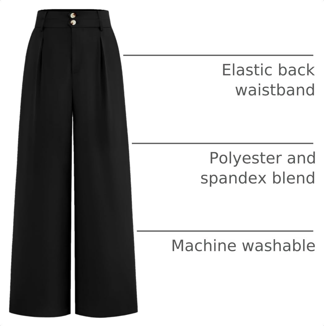 BTFBM Wide Leg Dress Pants Women Business Casual Outfits