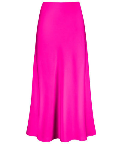 Outoshe Women's Satin High Waisted Maxi Skirts A Line Silk Long Skirt