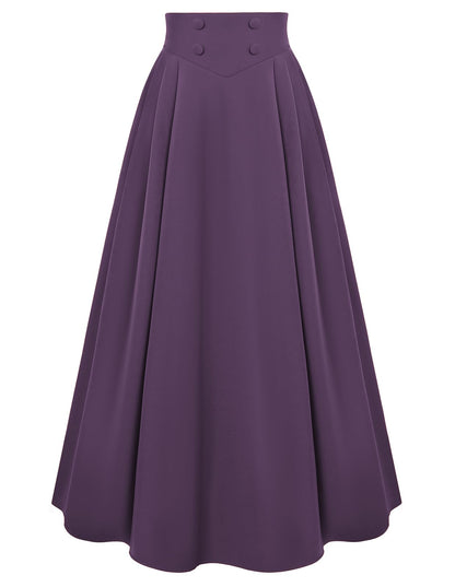 Scarlet Darkness Long Skirts for Women Maxi High Waisted A Line Skirt