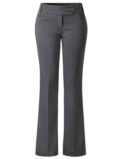 Design by Olivia Women's Dress Pants Bootcut Work Slacks Stretch Office