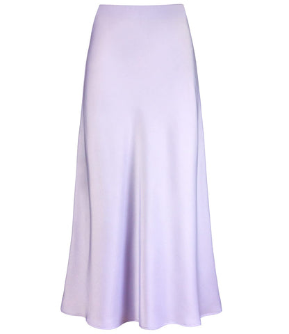 Outoshe Women's Satin High Waisted Maxi Skirts A Line Silk Long Skirt