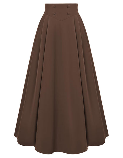 Scarlet Darkness Long Skirts for Women Maxi High Waisted A Line Skirt