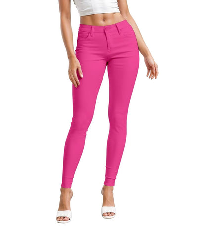 Hybrid & Company Womens Hyper Ultra Stretch Comfy Skinny Leg Work Casual Pants