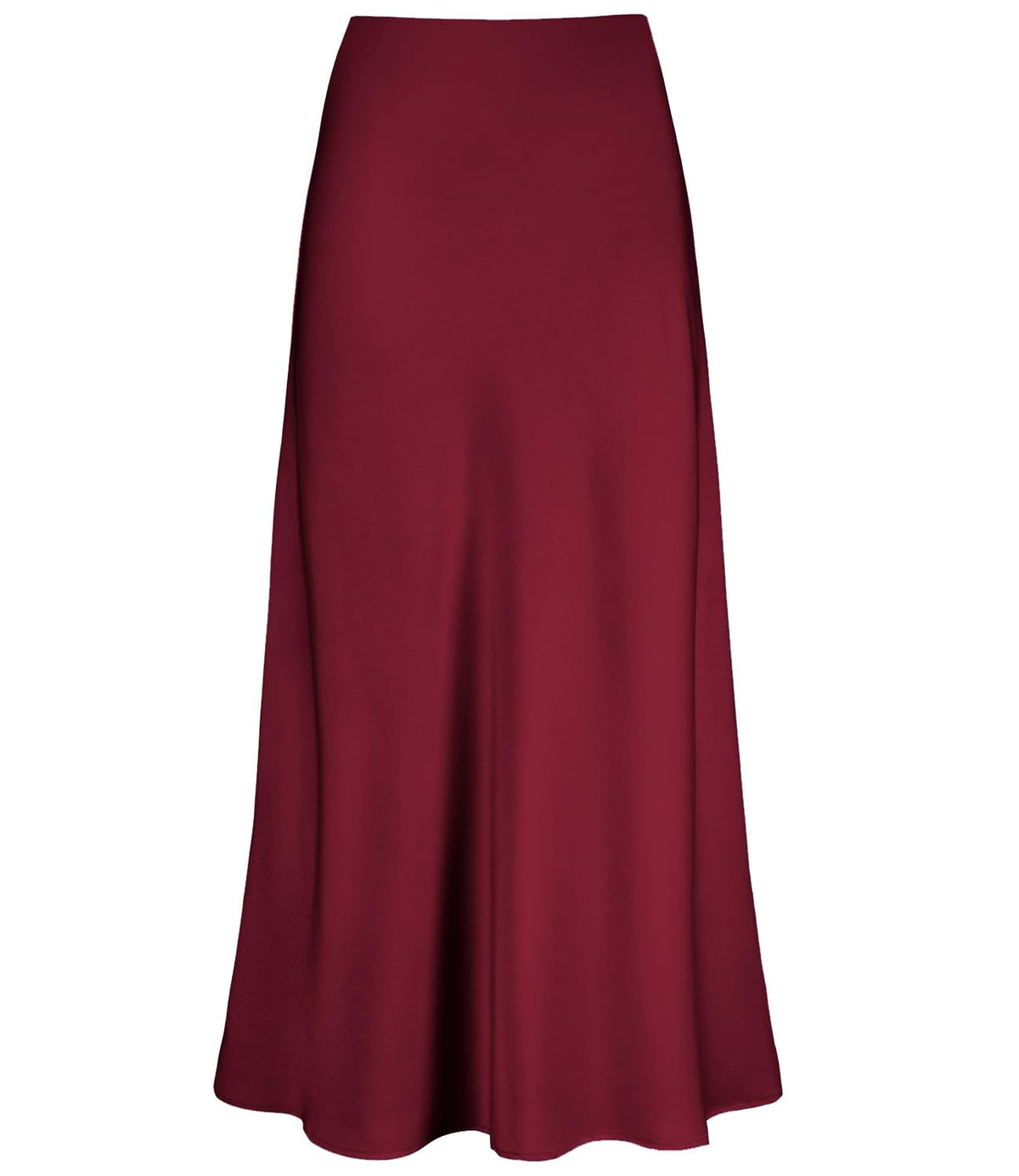 Outoshe Women's Satin High Waisted Maxi Skirts A Line Silk Long Skirt