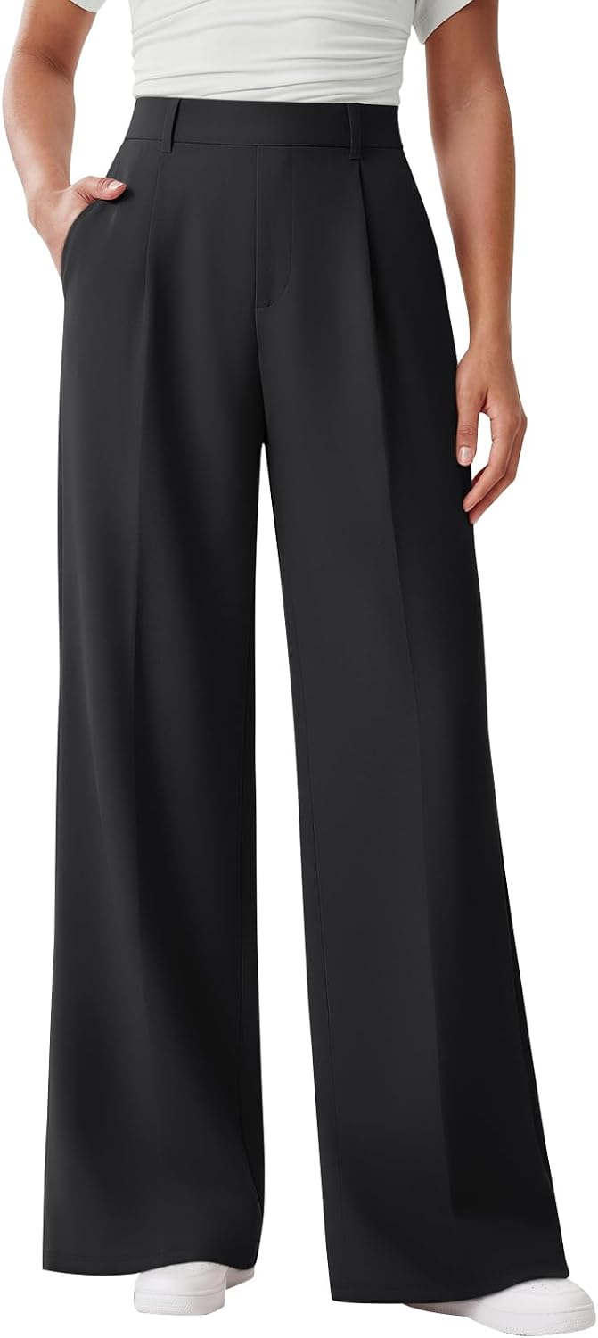 LILLUSORY Womens Stretchy High Waisted Dress Work Pants 2026