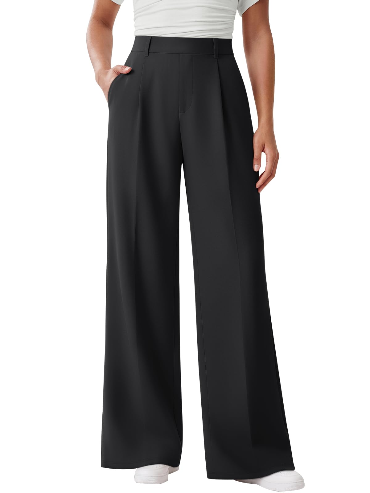 LILLUSORY Womens Stretchy High Waisted Dress Work Pants 2026