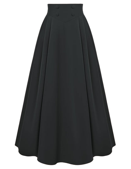 Scarlet Darkness Long Skirts for Women Maxi High Waisted A Line Skirt