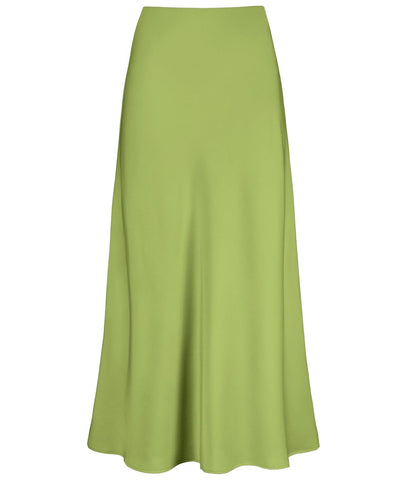 Outoshe Women's Satin High Waisted Maxi Skirts A Line Silk Long Skirt