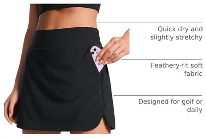 CRZ YOGA High Waisted Dolphin Golf Skirt