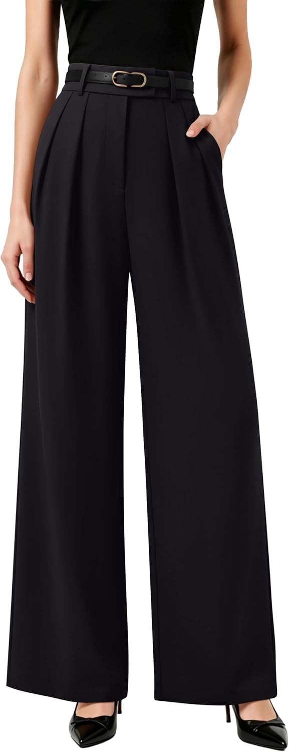 NIMIN Womens Wide Leg Work Dress Pants Business Casual Trousers