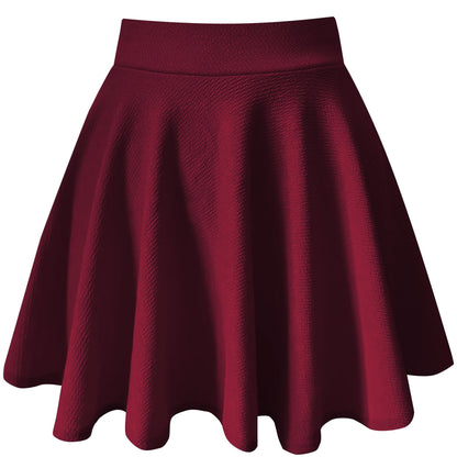 THHGPO Women's Casual Basic Skirts A-Line Skirt with Shorts