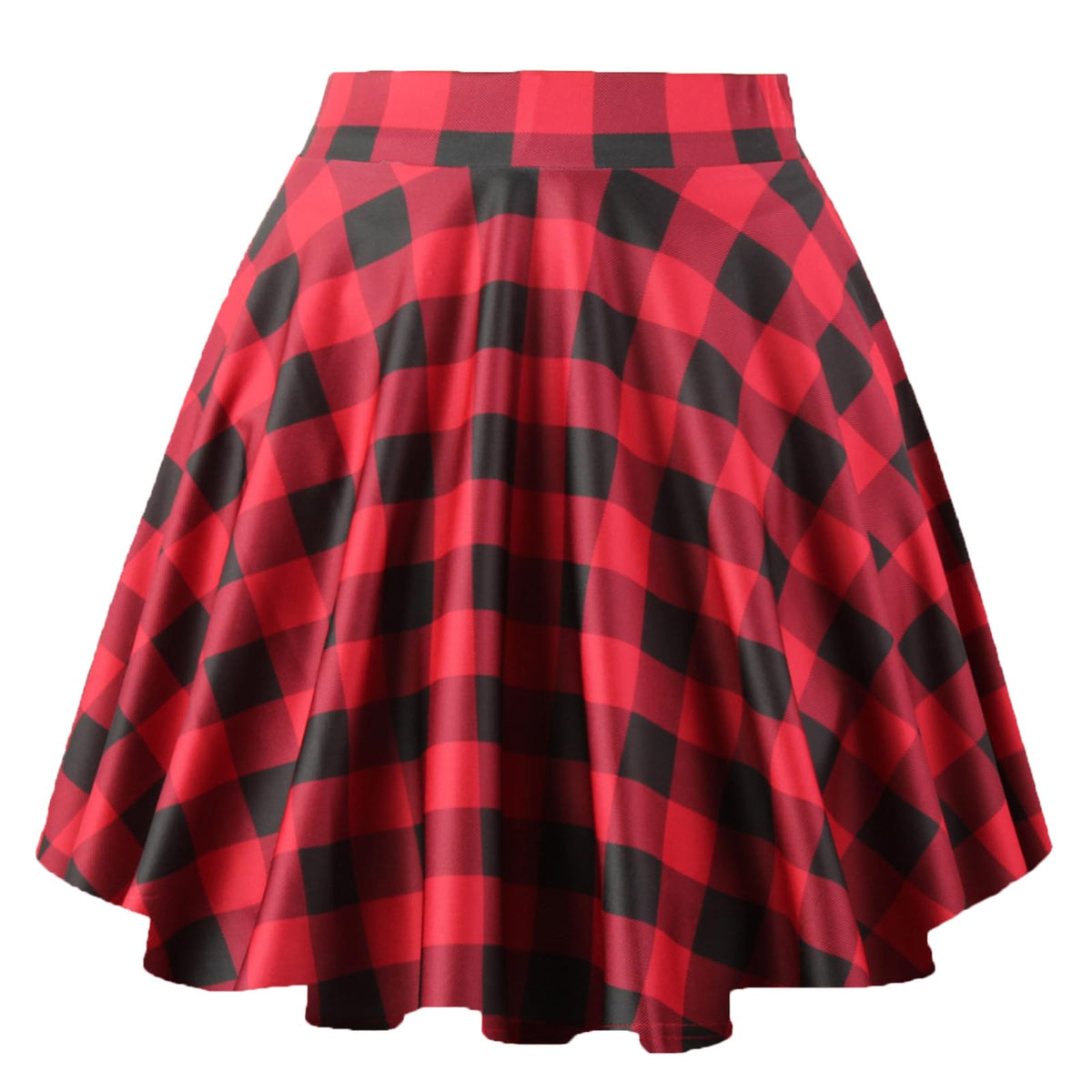THHGPO Women's Casual Basic Skirts A-Line Skirt with Shorts