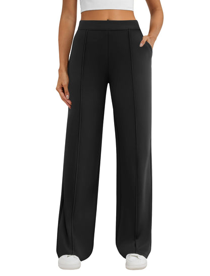 DLOODA Womens Dress Work Pants Stretchy Business Casual Wide Leg Pants