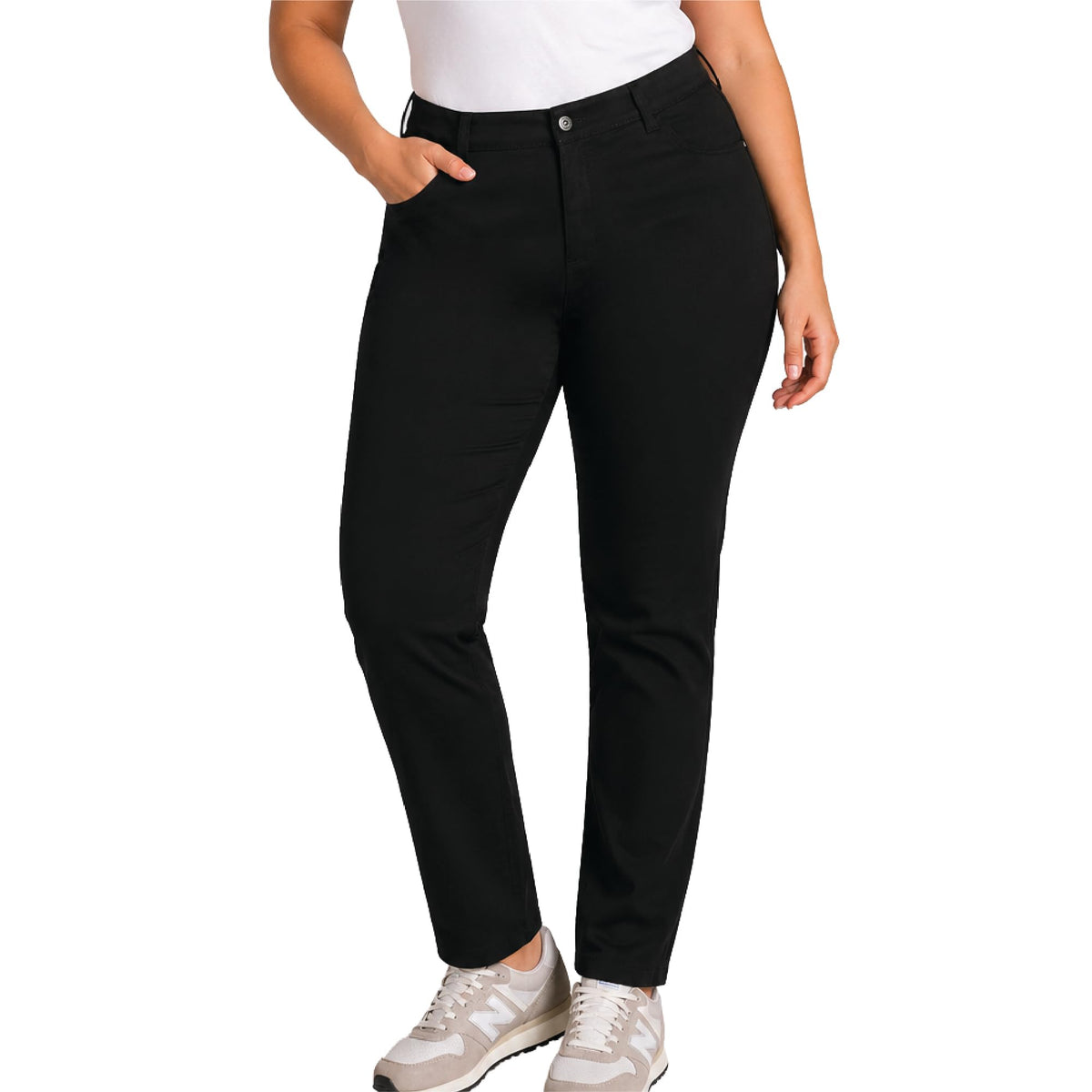 Dickies Womens Plus Size Skinny Twill Pants Mid-Rise Non-Stretch Runs Small