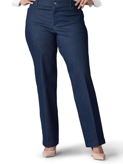 Lee Women's Plus Size Ultra Lux Comfort with Flex Motion Trouser Pant