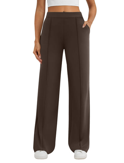 DLOODA Womens Dress Work Pants Stretchy Business Casual Wide Leg Pants