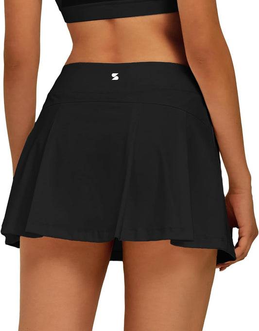 Stelle Women Tennis Skirt High Waisted Athletic Golf Skorts with Pockets