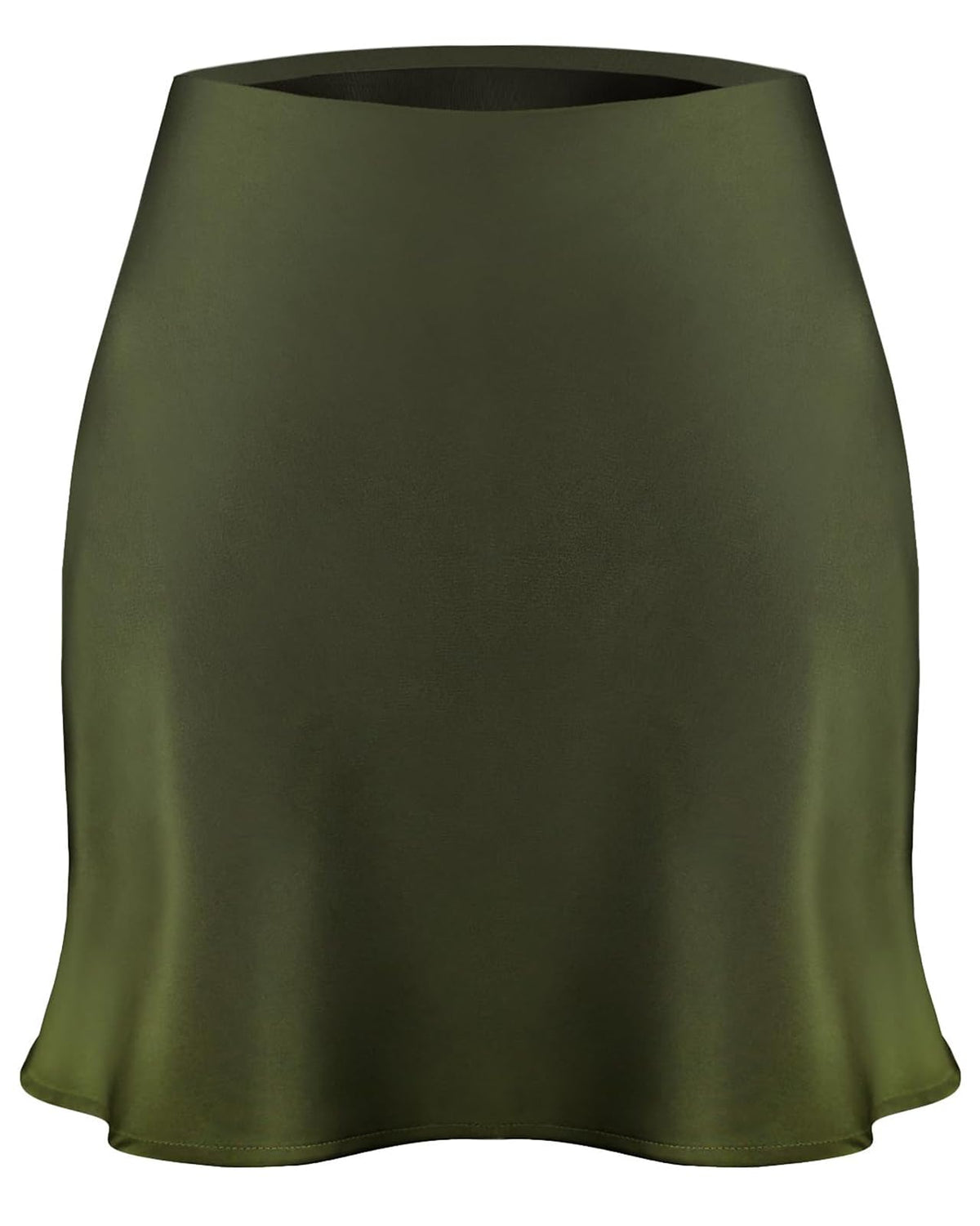 Women's Satin Mini Skirt Leopard Print High Waist Silk Short Skirts