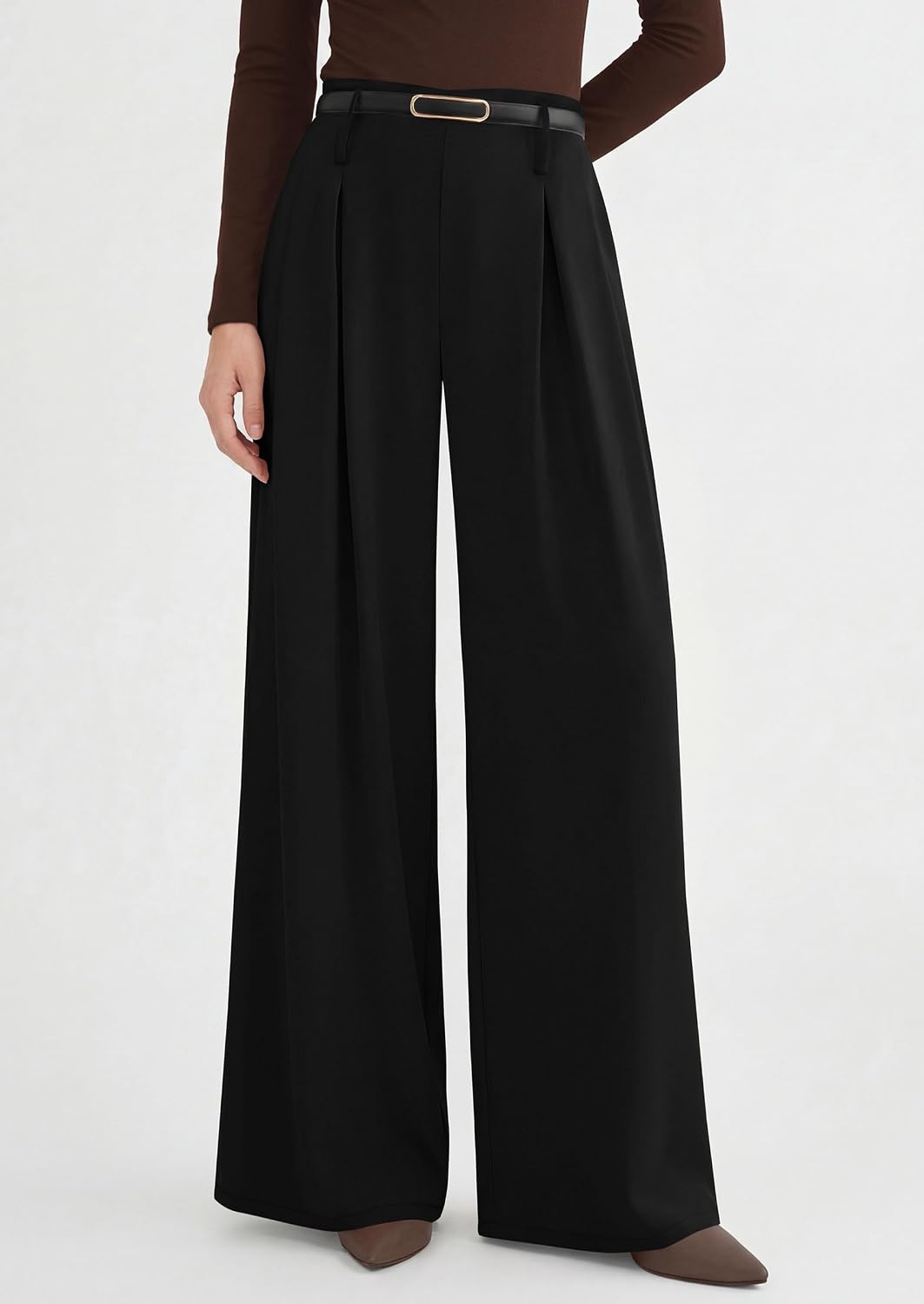PRETTYGARDEN Womens Wide Leg Dress Pants Flowy Trousers