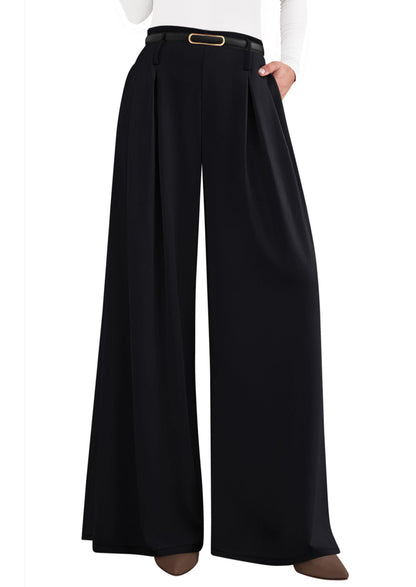 PRETTYGARDEN Womens Wide Leg Dress Pants Flowy Trousers